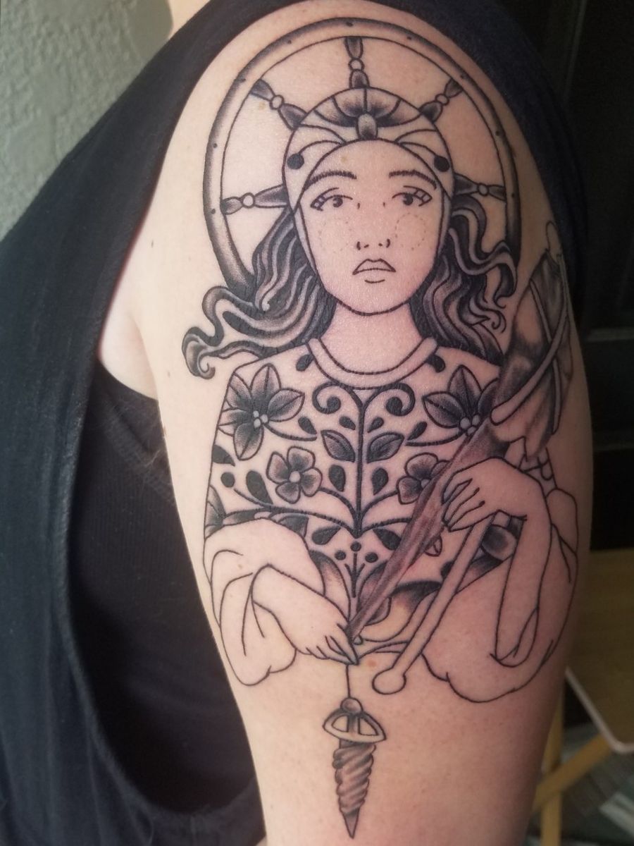 Tattoo uploaded by Renee Springer • Custom design for a fiber artist