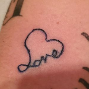 An I love you heart i did for my wife.