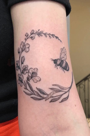 #2 Bumblebee and Snapdragon by Melly Mae, Passion 4 Ink, Rotterdam, 2019