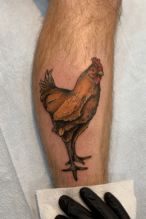 Cool chicken tattoo