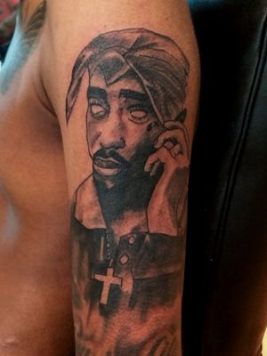 Another dark skin client! Tupac!