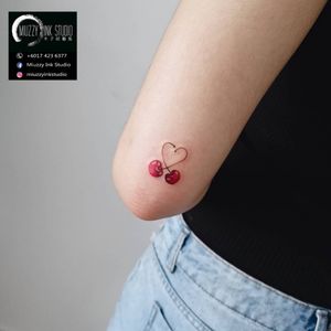 Cute cherry tattoo