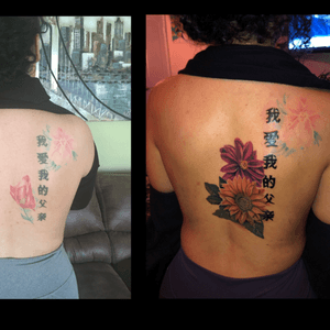 Before and after progress #tattoo#inkedup #inkaddict #inklife #tattoostagram  #tattooart#tattooink #tattoodesign #channing#channingtattoo#femaleartist#hashtags#art#artist#arte #tattoo_art_worldwide #tattooinkspiration#tattoooftheday#tattoolife#tattooink#inkstinctsubmission#intenzepride