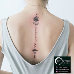 Her first back tattoo