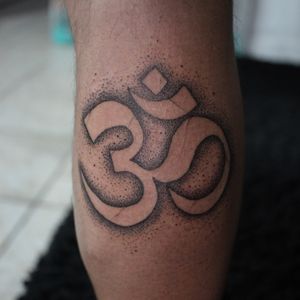 Om symbol in dotwork style 