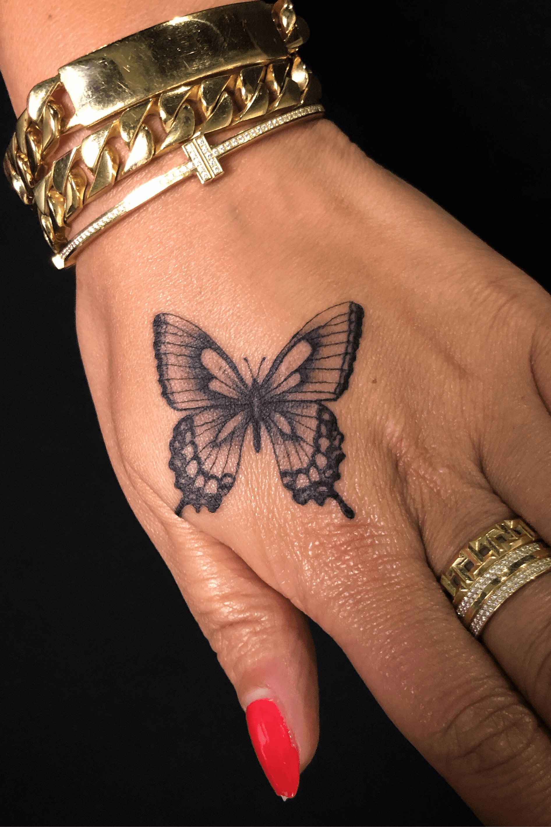 Tattoo uploaded by Mikey Cortez  Single needle butterfly  Tattoodo