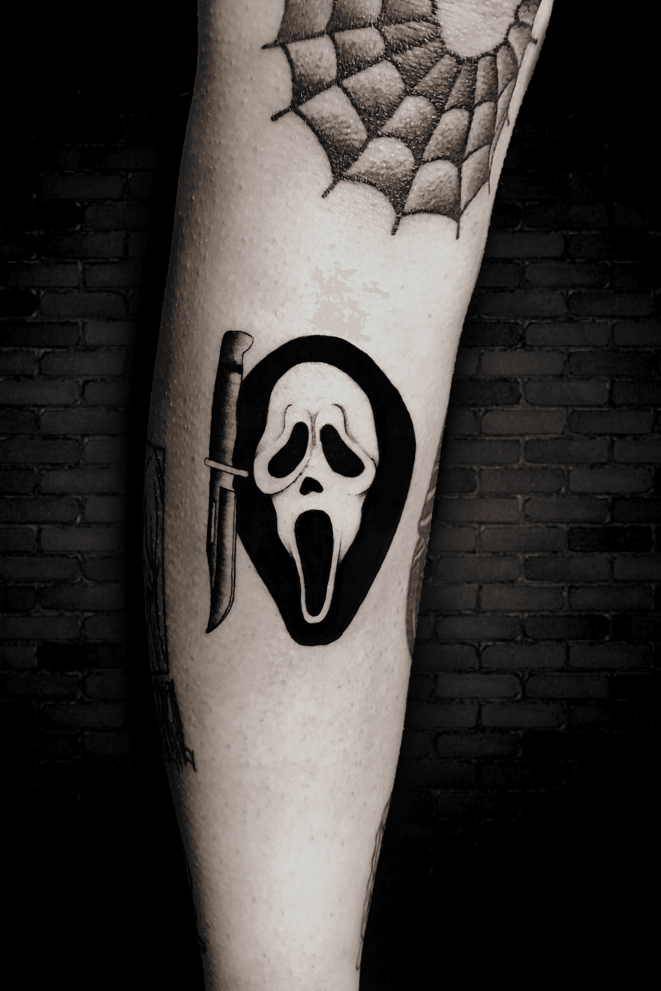 Scream Ghostface Mask Tattoo  Mask tattoo I tattoo Tattoos
