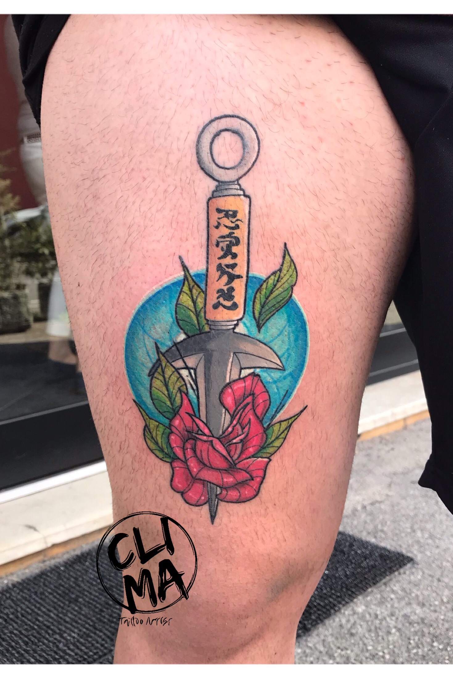 Tattoo uploaded by TariQ Fowler  Naruto kunai tattoo  Tattoodo