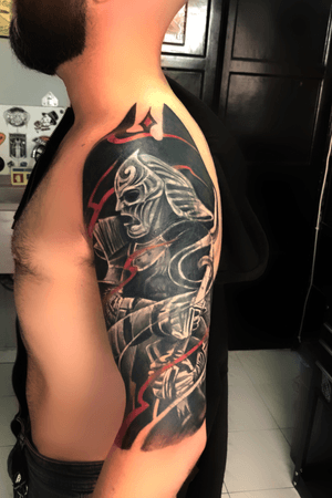 Cover up of a maori tattoo 
