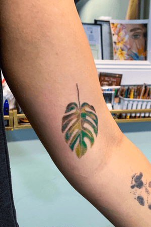 Monstera Leaf Tattoo 