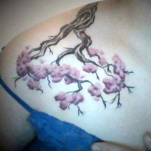 Cherry blossom branch -Front