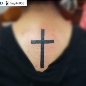 2do #tatto espalda, #cruz el significado #protecccion #tatuador Kayo Rayones #tequis #qro 