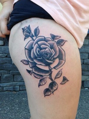Rose tattoo #yeg #yegarts #tattoo #edmonton #neotraditional #newschooltattoo #edmontontattoo #rose #edmontontattooartist #neotradsub #yegtattoo
