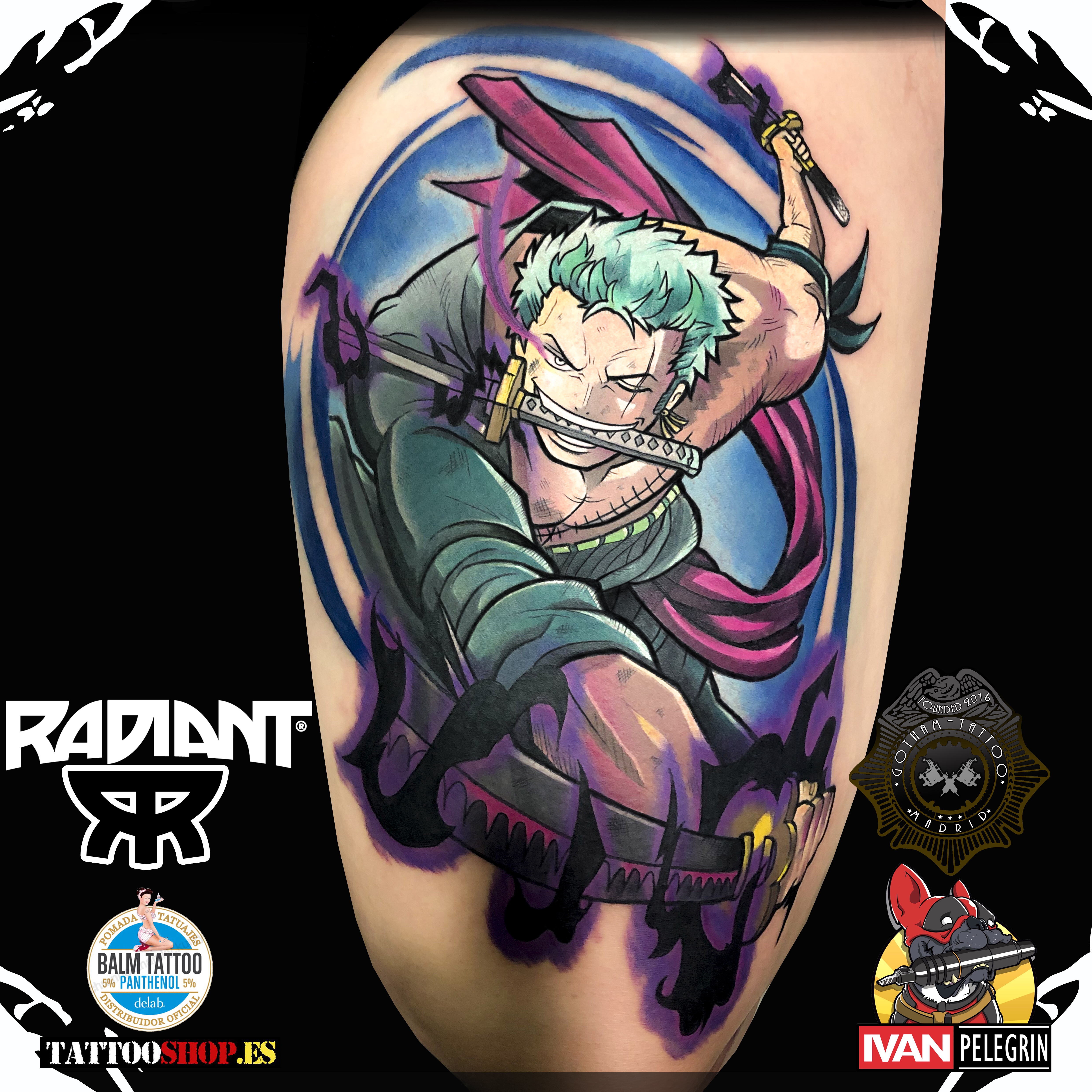 Roronoa Zoro Tattoo  Tatuagem masculina Tatuagem