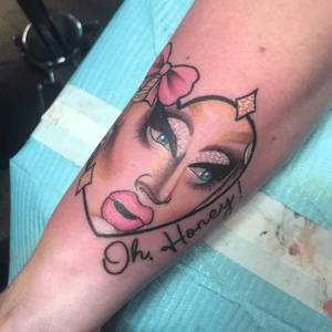One of my Drag Queens designs - Trixie Mattel - left forearm 