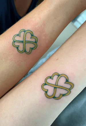 Mom and daughter tattoos with an Irish twist