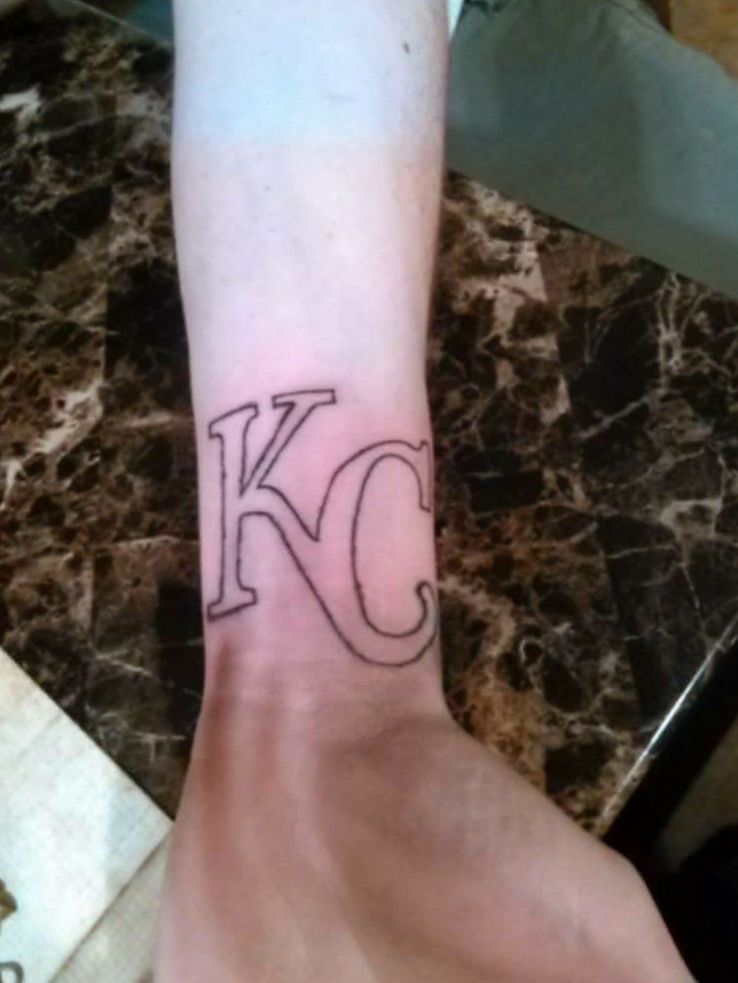 Tattoo uploaded by Isabelle Mars  Kansas City Chiefs logo Done using  axysrotary gettattedbyizzy  Tattoodo