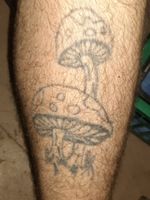 Mushrooms. Right Outside Calf. The best one I have and one of the best piece ideas, I think anyways. 