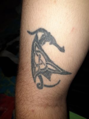 Celtic Winged Dragon. Right Upperarm, just above elbow bend. I'm Irish, and love dragons. Enough said, I think. 