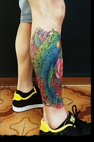 Neo -japanese. #tatuajerapaink#fullcolortattoos#koi :+56 991089484 +39 36633127976