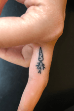 Healed finger tattoo. Carrot 🥕