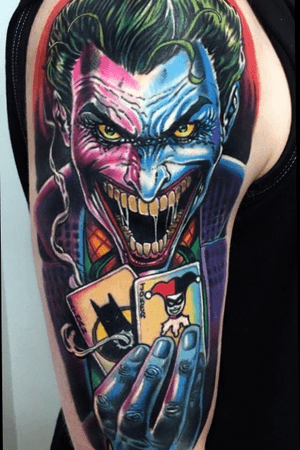 Joker color tattoo