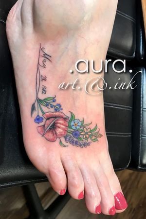 Tattoo uploaded by Clorae Baca • Fine line, floral foot tattoo. • Tattoodo Tattoo uploaded by Clorae Baca • Fine line, floral foot tattoo. • Tattoodo