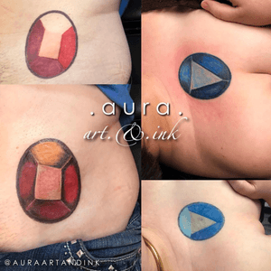 Stephen Universe’s Ruby and Sapphire inspired tattoos.