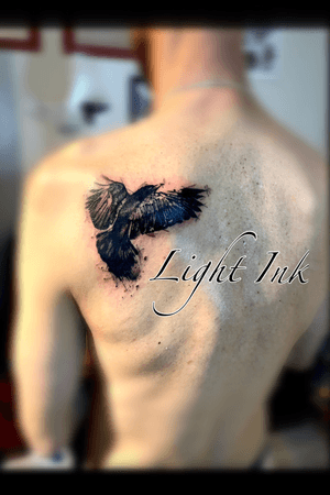 The Crow. #tattoolife #tattooaddict #instatattoo#thecrow #crow #trashpolkatattoo #tattoo #tattoos #tattooed #tattooartist #tattoolifestyle #tattooink #tattoosofinstagram #tattooart #tattoolife #tattooist #tattooer #tattooart #ink #inked #inkonskin #tatuaggio #grazie #work #lightink #thankyou #instamoments #italiantattoo #italy #tattoolifemagazine #italianboy #worldtattooofficial