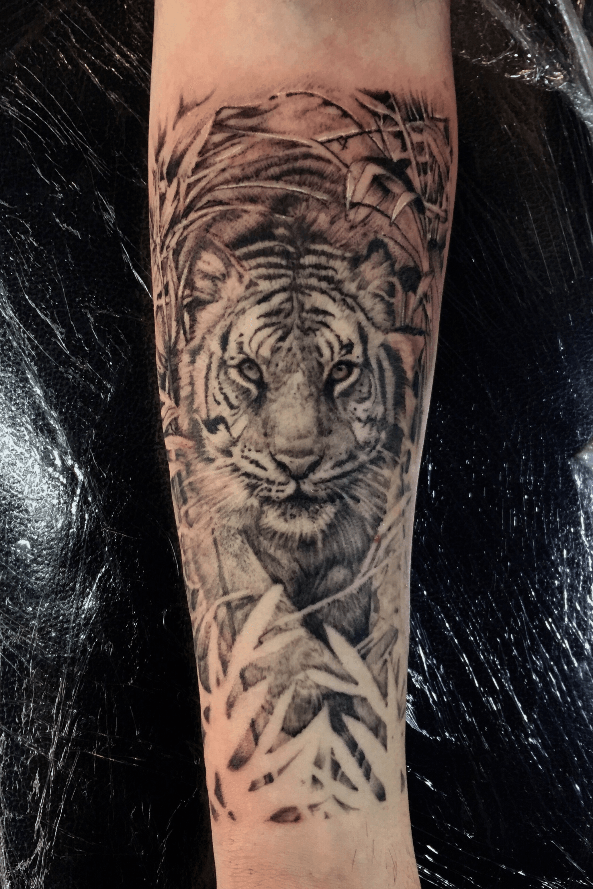 Black Tiger Forearm Temporary Tattoos For Men Adult Women Pirate Ship Skull  Flower Lion Fake Tattoo Waterproof Half Sleeve Tatoo - AliExpress