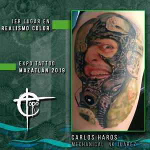 1er lugar en Realismo Color por Carlos Haros (Toro Artist Prime) Expo Tattoo Fest Mazatlán 2019