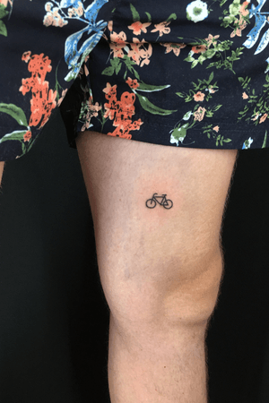 Mimi bicycle and first tattoo for Jeff