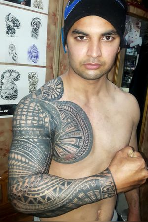 Roman Reigns Style Similar Tribal Tattoo @bindass_tattoos 