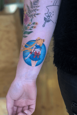 Sailor Moon 🌙💫 #tattoo #tattoos #tatts #uk #nottingham #colourfultattoos #watercolourtattoo #sailormoontattoo #animetattoo #sailormoon #serenatattoo #artwork #art #colourful #colourfultattoos #artist #earthtones #anime #colour #uktattoos #nottinghamtattoos #inked #ink #colours #circle #fantattoo #tattooideas #tattoodesign #details #tattoodetails #moon #magic 