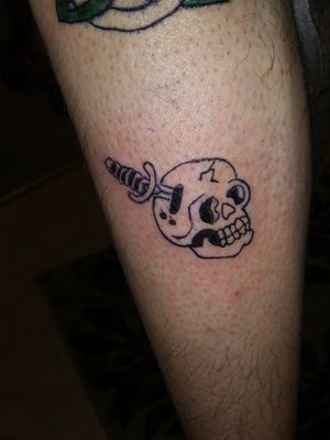 Another skull I did on myself