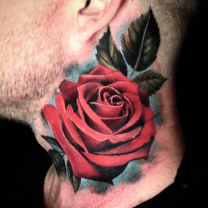 Rose on the neck 