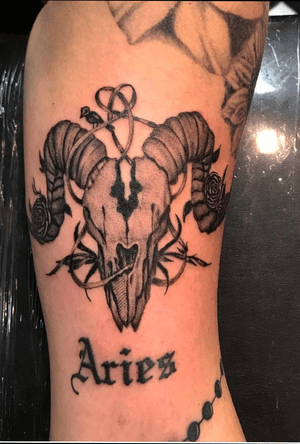  Black and grey Aries piece I did a while back 