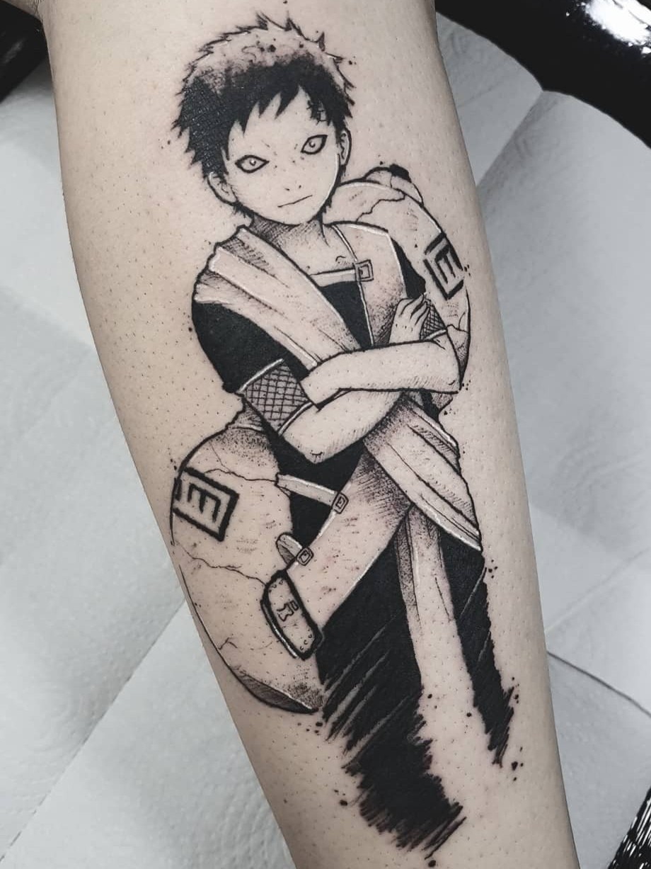 tatuagem símbolo do gaara