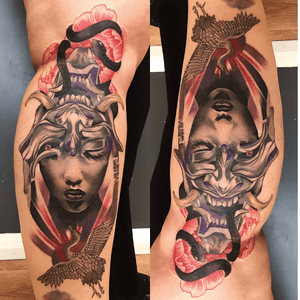Hanya/geisha amigram tattoo