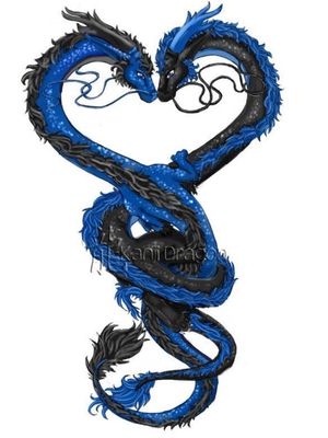 Twin coiled dragons