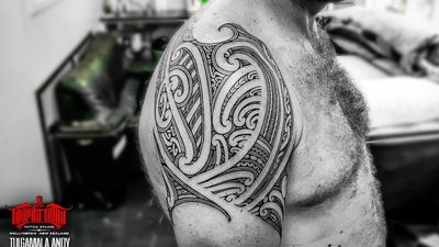 #freehand #maori #kirituhi shoulder tattoo 