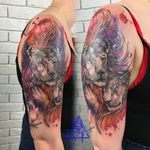 Lions tattoo #alexkonti #tattoosketch #watercolor #watercolortattoo #gdansk #gdynia #gdańsk #sopot #trojmiasto #tatuaz #liontattoo 