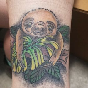 Sloth tattoo