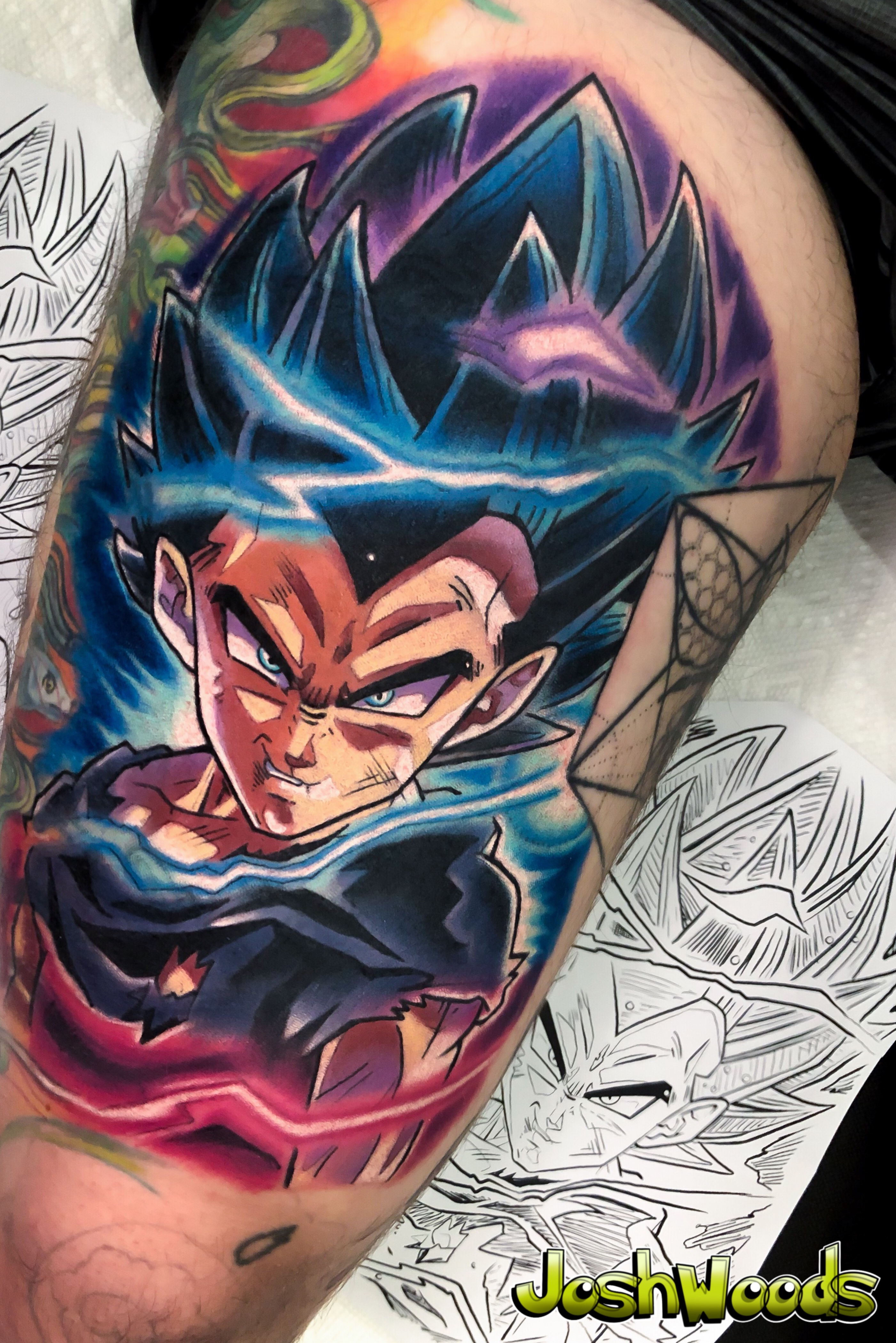 Dragon Ball Z Tattoo By caseytattoos   Follow tattooconnect for  awesome tattoos designs  by Australian artists  Z tattoo Australian  tattoo Cool tattoos