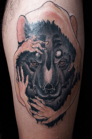 Wolf head neotraditional tattoo citas en edwardtattoo13@gmail.com o whatsapp al 640036355 #nature #wolfhead #neotraditionaltattoo #tattoo #neotraditionaltattooers #edwardortiztattoo #tattoodo 