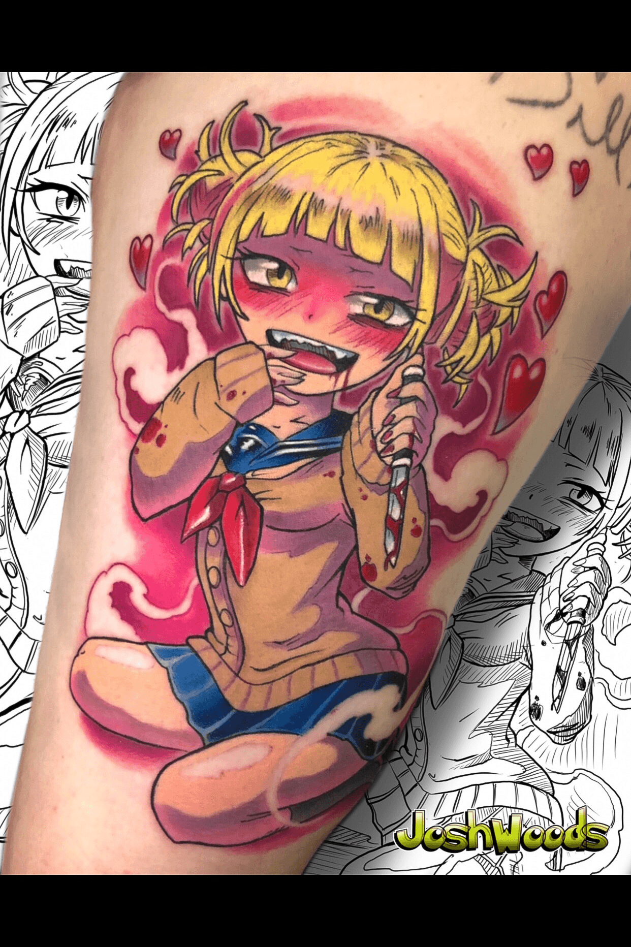 Himiko toga for the lovely joceline Thanks so much babe tattoo tattoos  tattooartist anime animetattoo animetattoos  Instagram