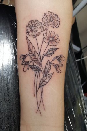 Simple floral designed by client