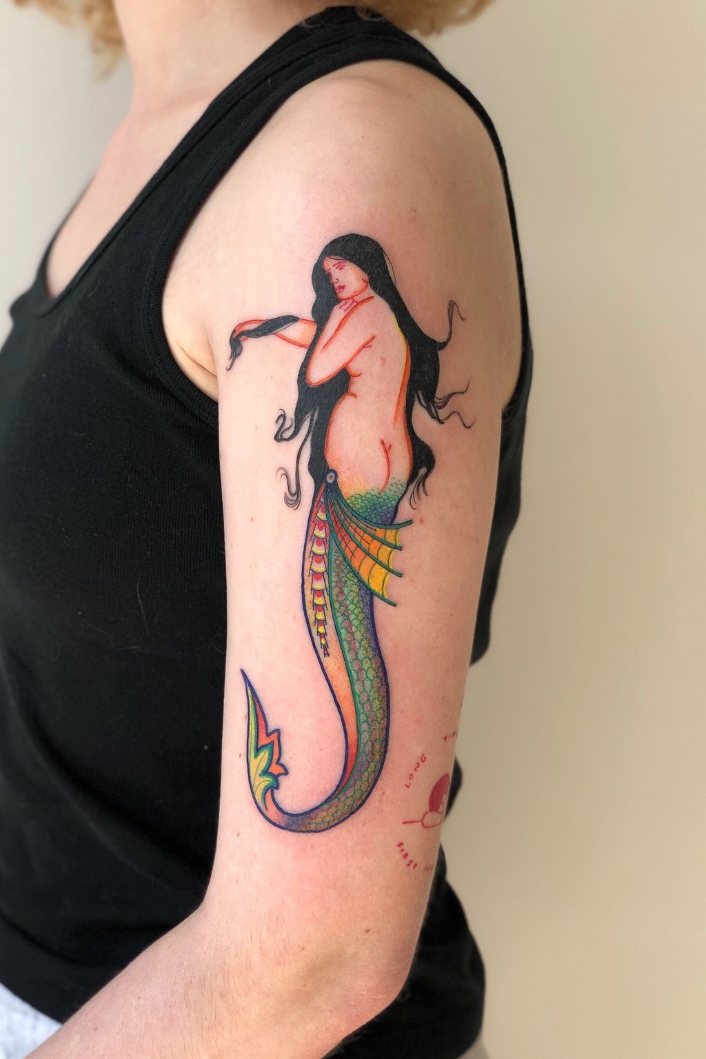 Mermaid tattoo by Lee aka rat666tat #Lee #rat666tat #mermaid