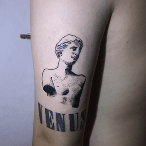 Venus....#tattoo #black #blackwork #ink #inked #blackworktattoo #blackandwhite #gang #style #fashion #worldwide #homestudio #privatestudio #ChiangMai #thailand