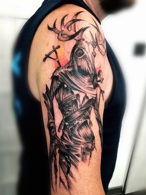 #sketchstyle #skeletontattoo #TheWitcher #leszy #inked #ink 